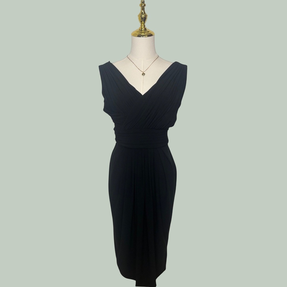 vintage evan‎ picone black formal midi dress coquette dainty elegant y2k chic